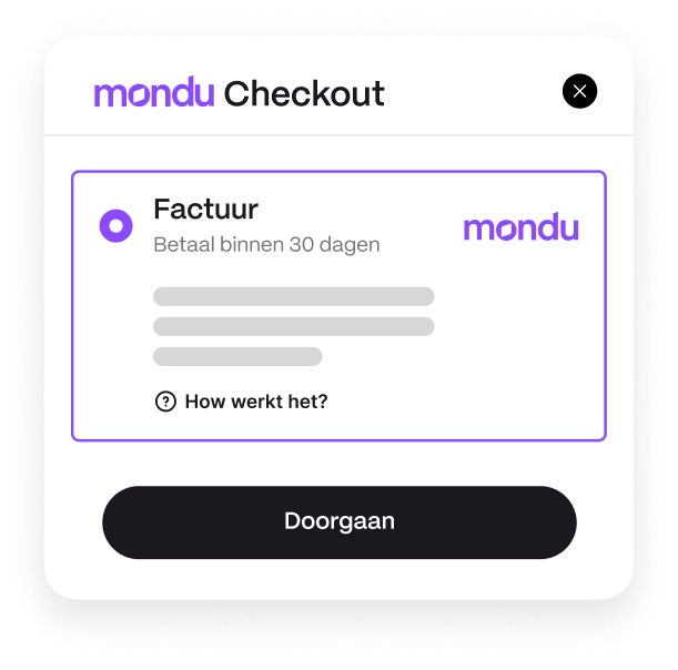 Mondu checkout