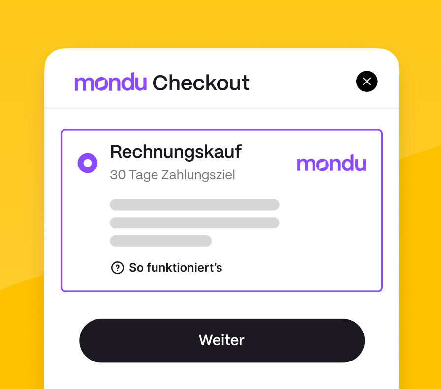 Checkout screen