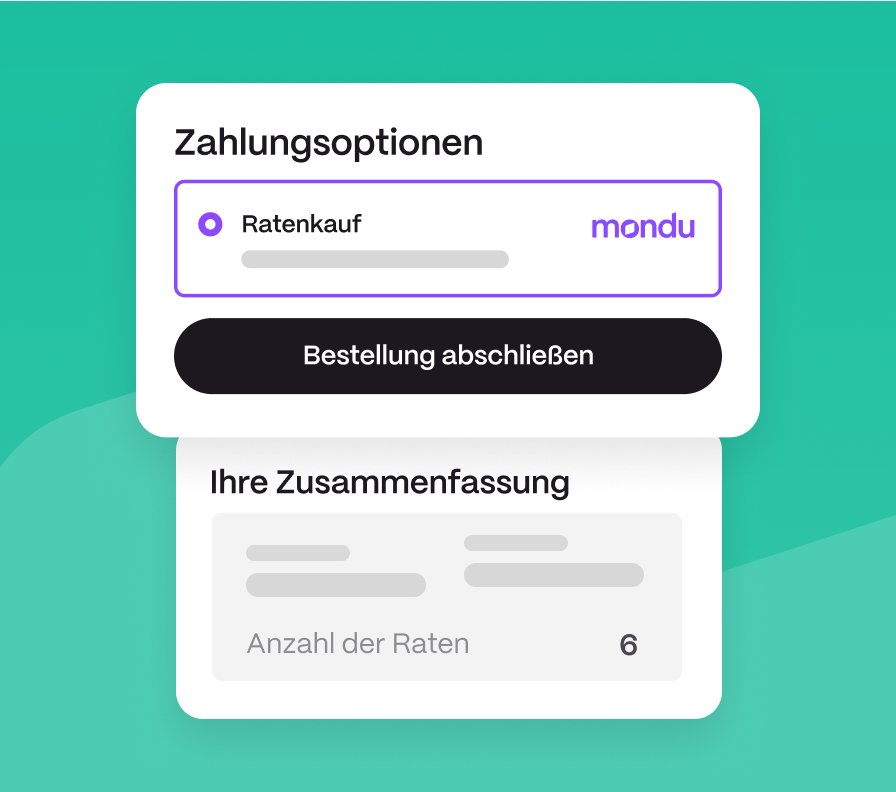 Payment options screen