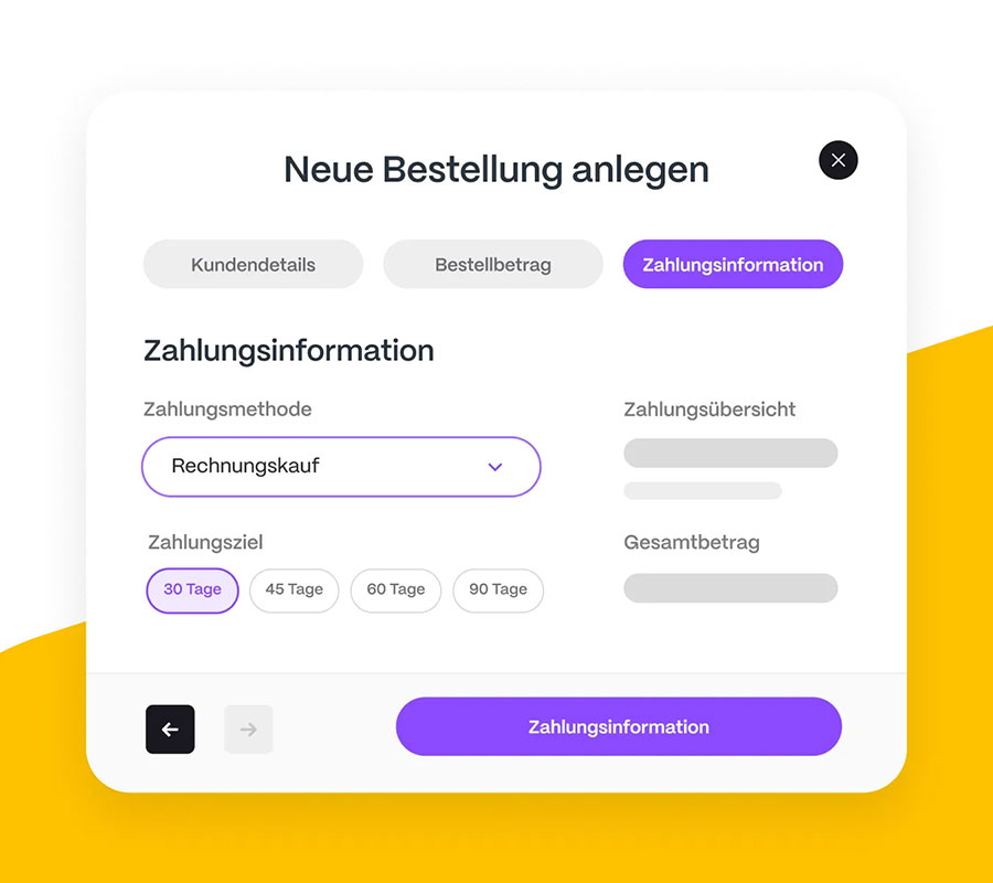 Neue Bestellung visual