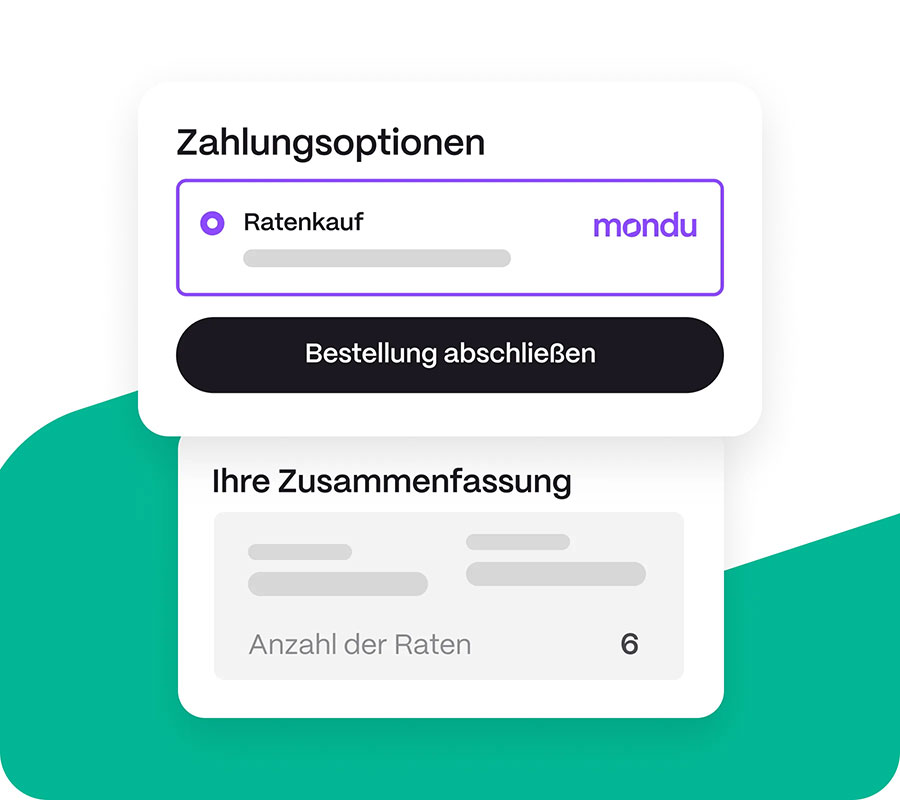 Zahlungs optionen visual