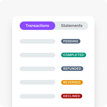 Track Transactions
