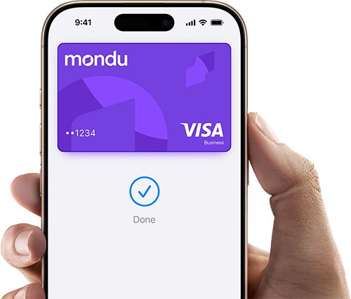 Mondu card on iPhone